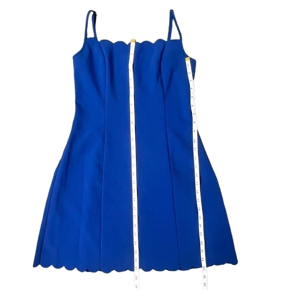 Likely Scalloped Spaghetti Strap Blue Dress - Size 6 - Picture 11 of 14